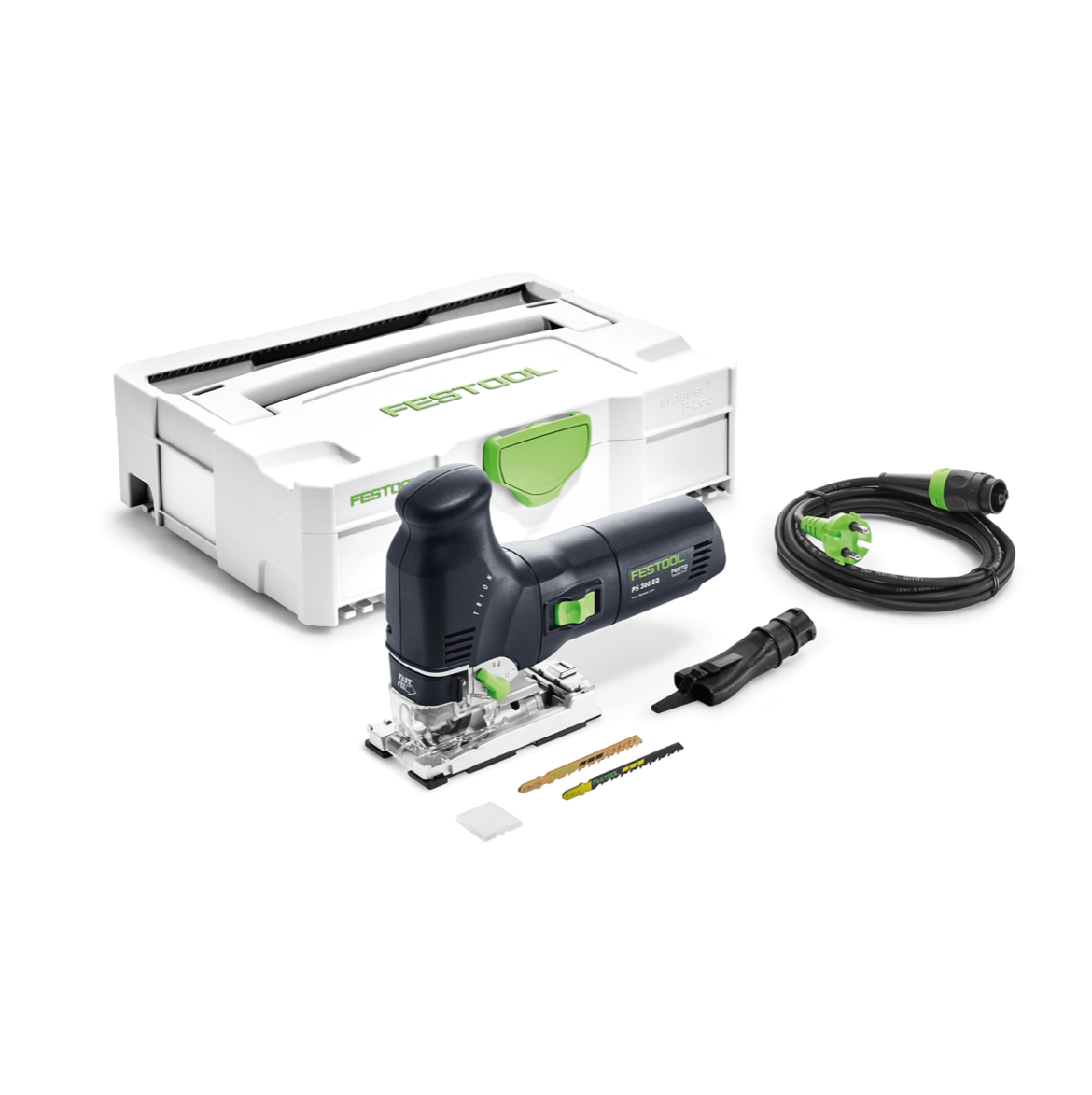 Festool PSB 300 EQ-Plus TRION Pendelstichsäge ( 561453 ) 720W 120mm im Systainer + 2x Sägeblatt + Splitterschutz - Toolbrothers