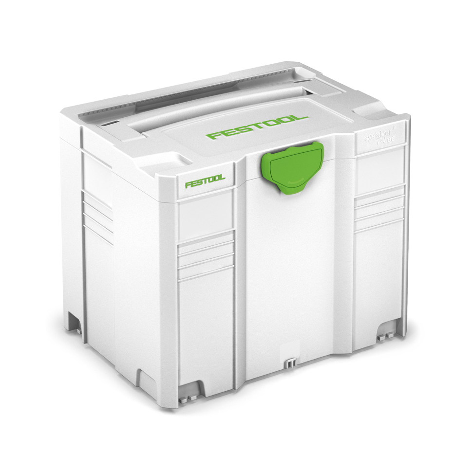 Festool SYSTAINER SYS 4 T-LOC SYS-HWZ Box Werkzeugkoffer ( 497658 ) lichtgrau koppelbar mit Holzeinsatz - Toolbrothers