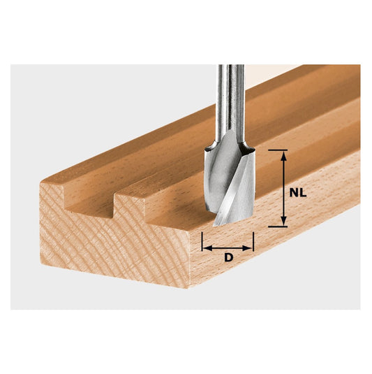 Festool Spiralnutfräser HS Spi S8 D16/20 16 x 20 mm 8 mm Schaft ( 490949 ) - Toolbrothers