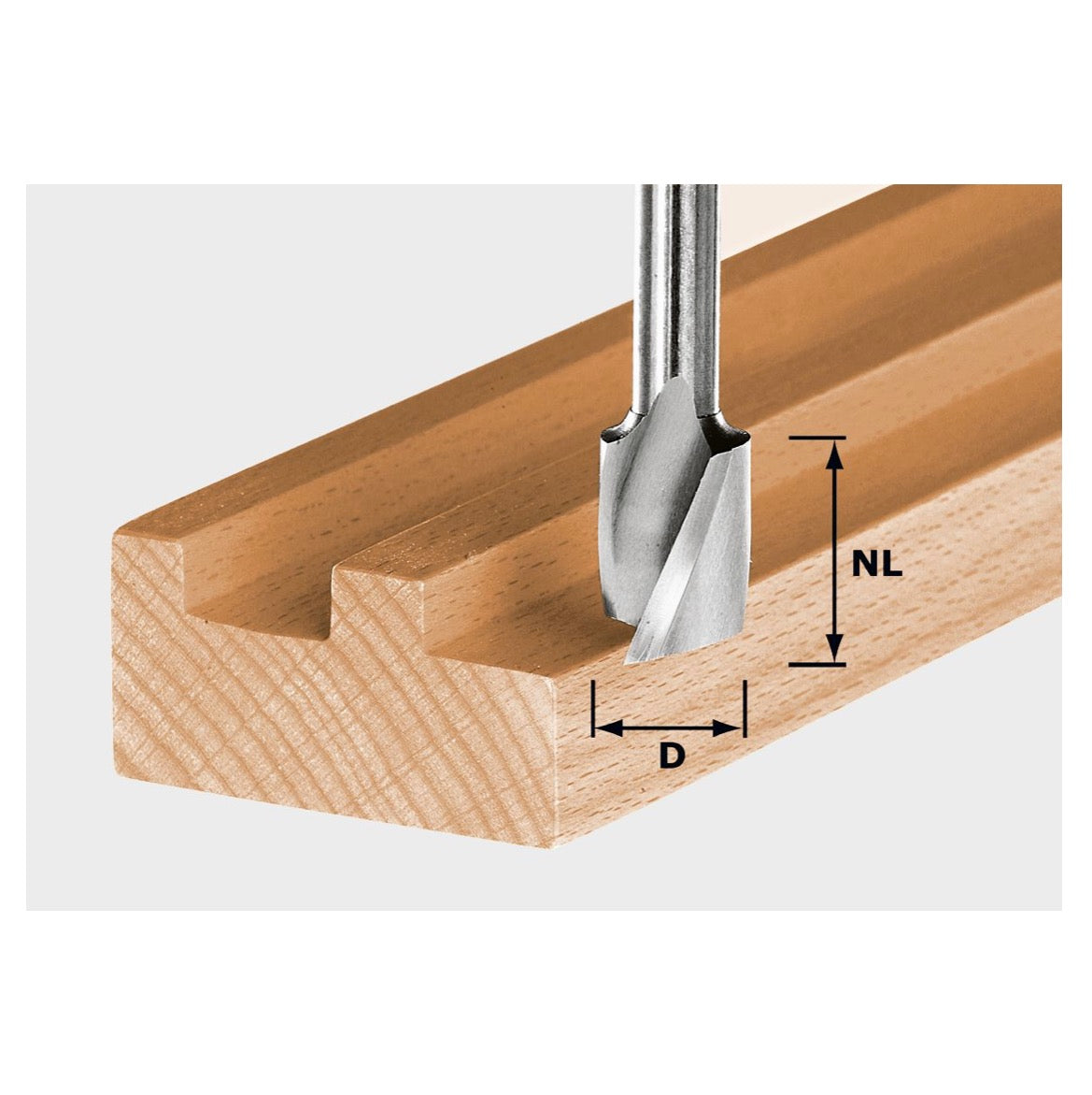 Festool Spiralnutfräser HS Spi S8 D10/30 10 x 30 mm 8 mm Schaft ( 490946 ) - Toolbrothers