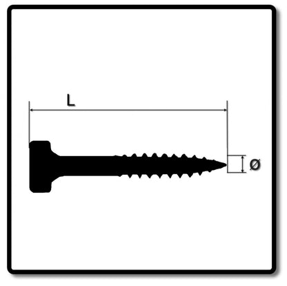 KREG Pocket-Hole Zylinderkopfschraube 25mm 500Stk. ( SPS-F1-500 ) Vierkant Antrieb Teilgewinde Feingewinde selbstschneidend verzinkt - Toolbrothers