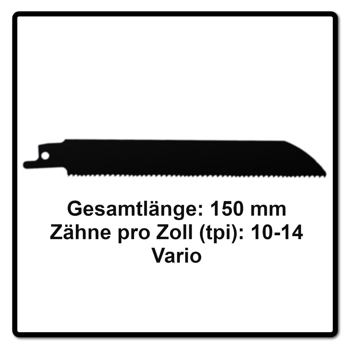 Komet Säbelsägeblatt METAL AND WOOD 150mm 10-14tp 5 Stk. ( 501.011 ) HSS BI-Metall Vario - Toolbrothers