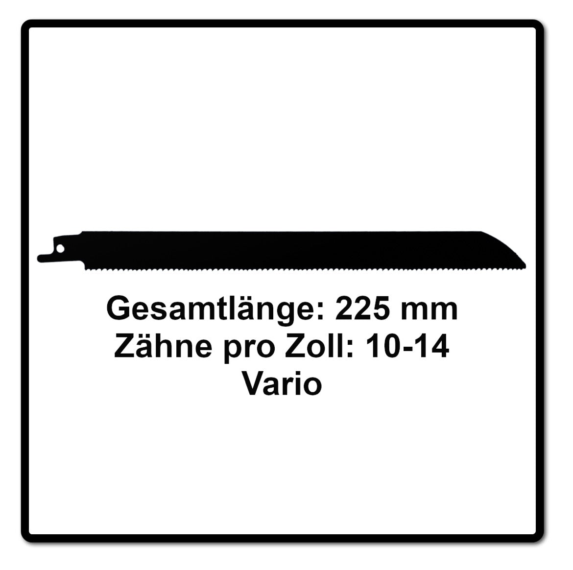 Komet Säbelsägeblatt METAL AND WOOD 225mm 10-14tpi 5 Stk. ( 501.019 ) HSS-Bi-Metall Vario - Toolbrothers