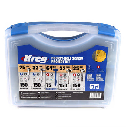 KREG Jig K4 Starter Set ( K4 ) + Pocket-Hole Schrauben Sortiment 675-teilig ( SK03 ) - Toolbrothers