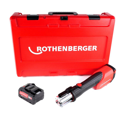 Rothenberger ROMAX 4000 Akku Pressmaschine 18 V Li-Ion elektrohydraulisch im Transportkoffer mit 8 Ah Akku, ohne Ladegerät - Toolbrothers