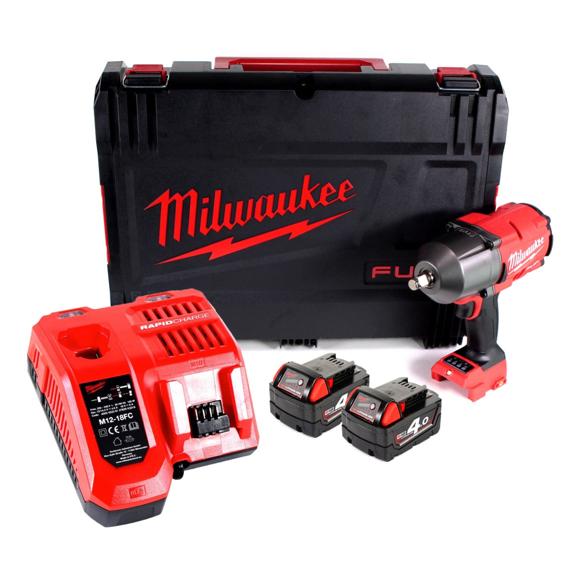 Milwaukee M18 FHIWF12-402X Akku Schlagschrauber 1/2" 18 V 1356 Nm + 2x Akkus 4,0 Ah + Ladegerät + HD Box - Toolbrothers