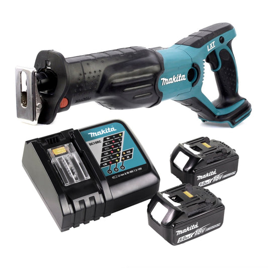 Makita DJR 181 RT Akku Reciprosäge 18 V Säbelsäge + 2x 5,0 Ah Akku + Ladegerät - Toolbrothers