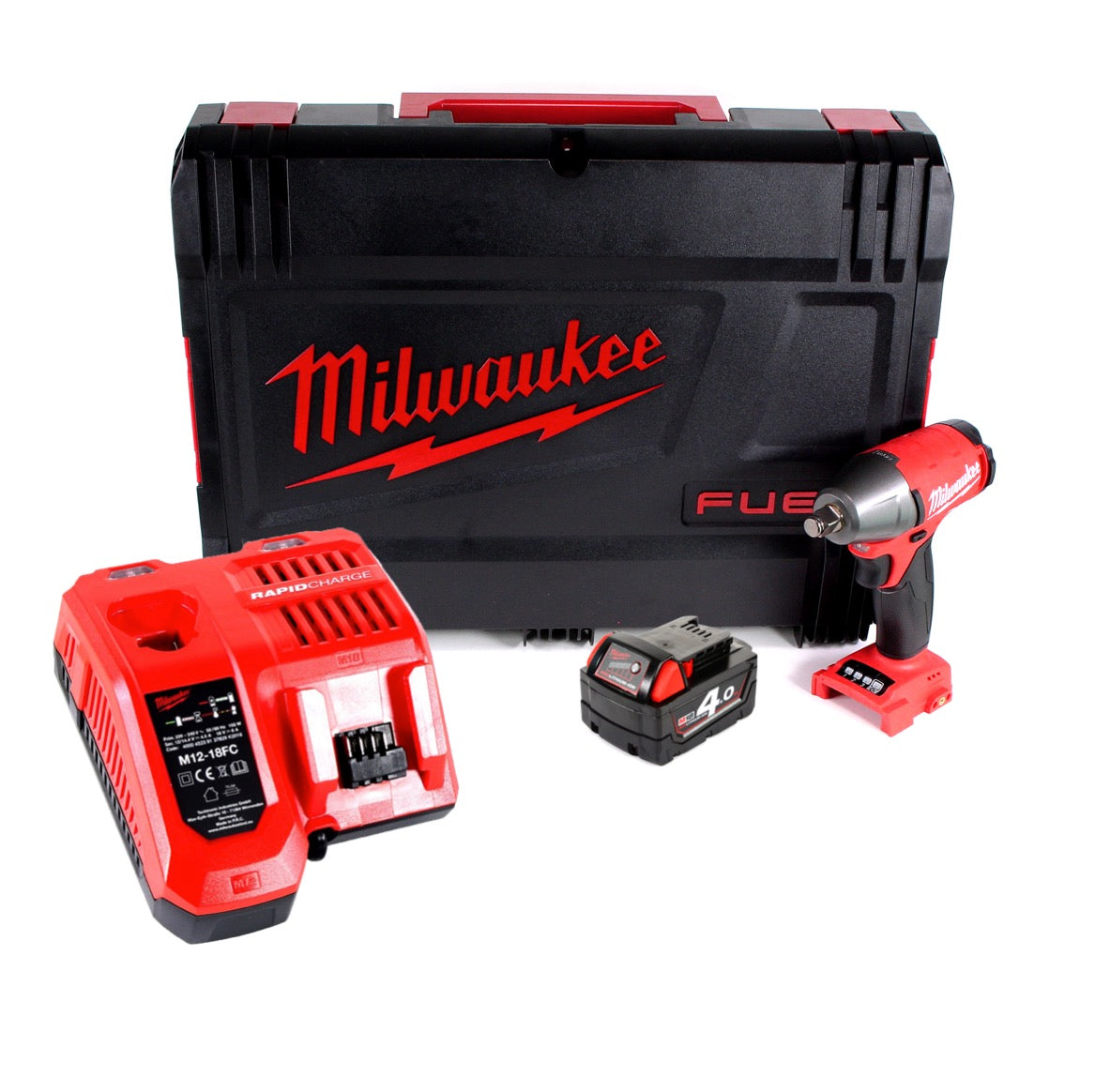 Milwaukee M18 FIWF12-401X Akku Schlagschrauber 1/2" 18 V 300 Nm + 1x 4,0 Ah Akku + Ladegerät + HD Box - Toolbrothers