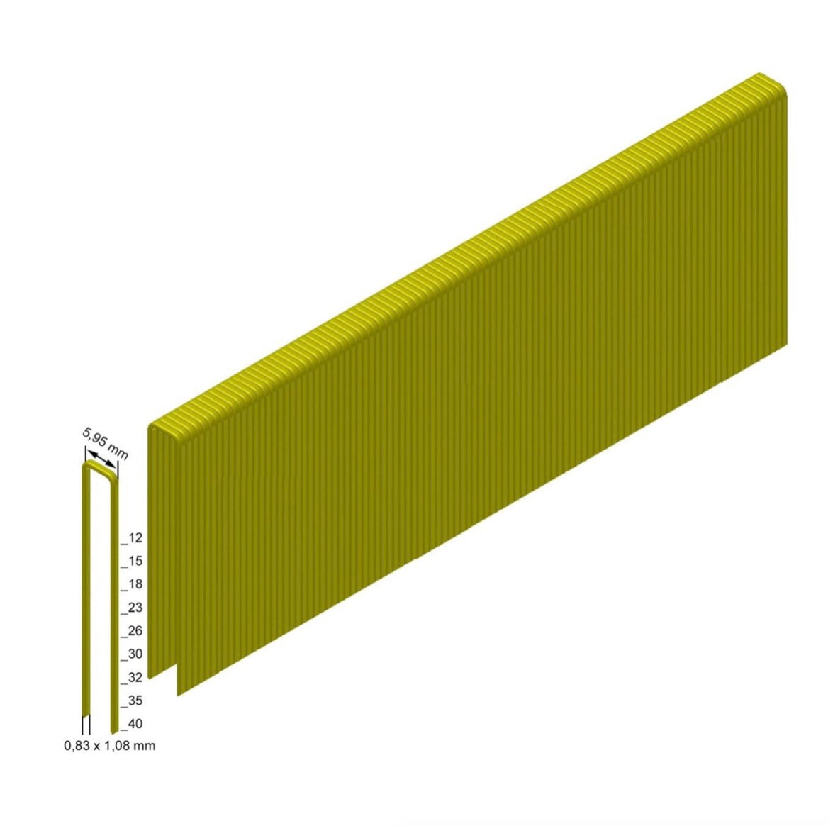 Prebena ES18CNKHA Klammern Heftklammern Typ ES 7800 Stück 18 mm verzinkt geharzt - Toolbrothers