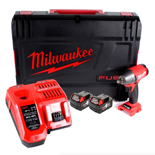 Milwaukee M18 FIWF12-402X Akku Schlagschrauber 1/2" 18 V 300 Nm + 2x Akkus 4,0 Ah + Ladegerät + HD Box - Toolbrothers