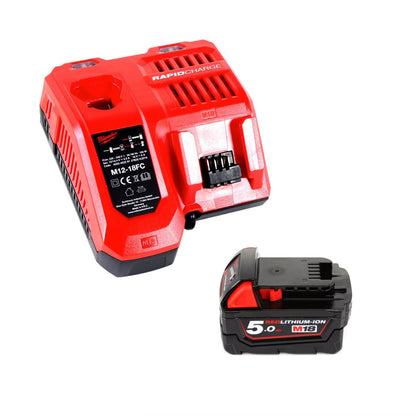 Milwaukee M18 FIWF12-501X Akku Schlagschrauber 1/2" 18 V 300 Nm + 1x Akku 5,0 Ah + Ladegerät + HD Box - Toolbrothers