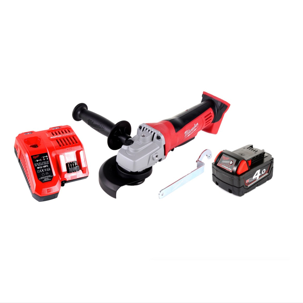 Milwaukee HD18 AG-125-401C Akku Winkelschleifer 18 V 125 mm ( 4933441502 ) + 1x Akku 4,0 Ah + Ladegerät - Toolbrothers