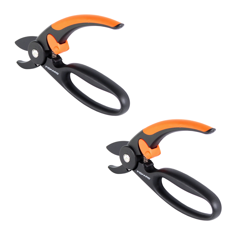 Fiskars P43 Set 2x Amboss Gartenscheren Elegance Fingerloop 20 mm ( 2x 1001535 ) - Toolbrothers