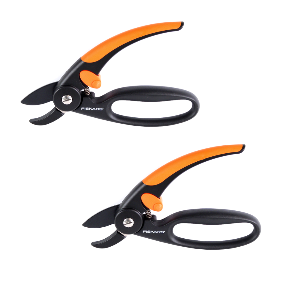 Fiskars P43 Set 2x Amboss Gartenscheren Elegance Fingerloop 20 mm ( 2x 1001535 ) - Toolbrothers