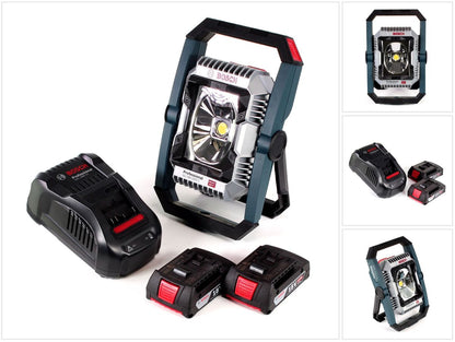 Bosch GLI 18V-2200 C Akku Lampe 18V 2200lm Bluetooth ( 0601446501 ) + 2x 2,0 Ah Akku + Ladegerät - Toolbrothers