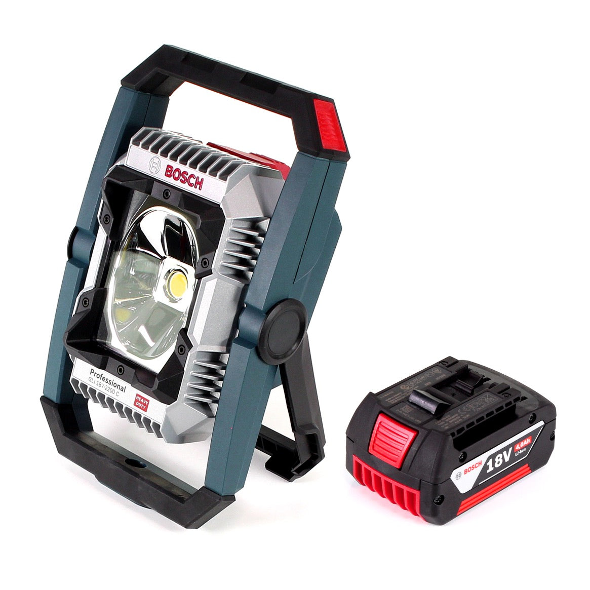 Bosch GLI 18V-2200 C Akku Lampe 18V 2200lm Bluetooth ( 0601446501 ) + 1x 4,0 Ah Akku - ohne Ladegerät - Toolbrothers