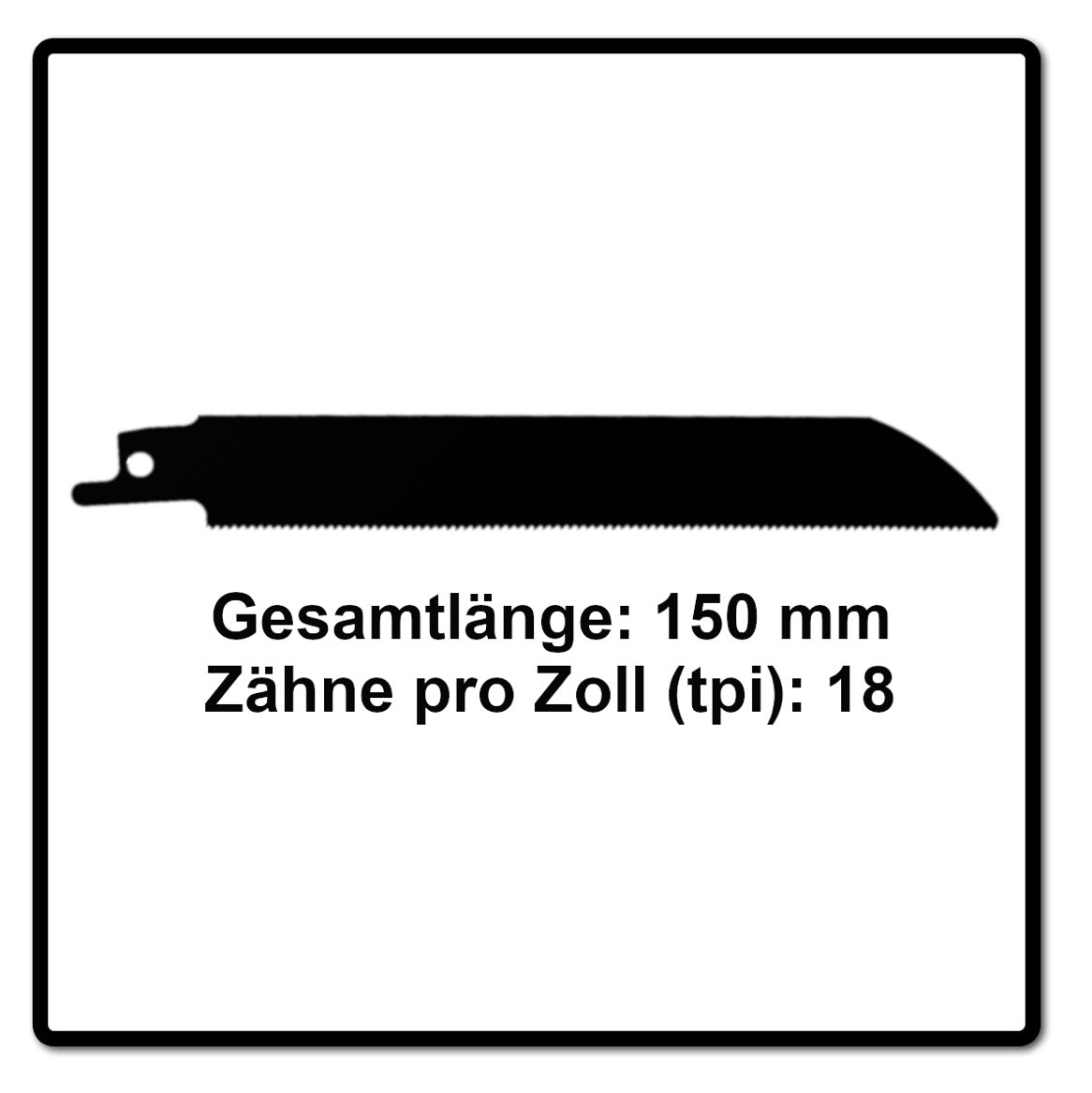 Komet Säbelsägeblatt METAL 150mm 18tpi 25 Stk. ( 5x 501.009 ) HSS-Bi-Metall - Toolbrothers