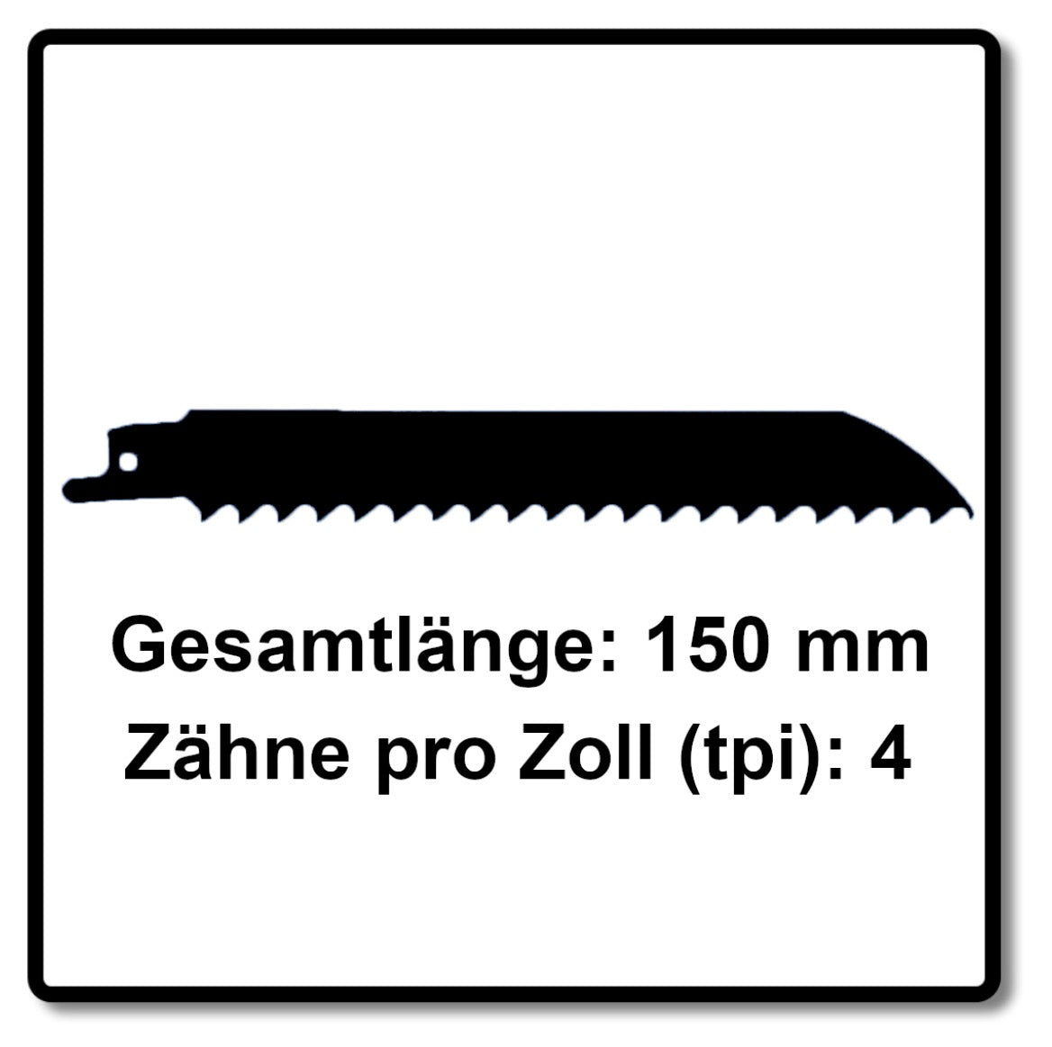 Komet Säbelsägeblatt WOOD 150mm 4tpi 10 Stk. ( 2x 501.005 ) HSS-Bi-Metall - Toolbrothers