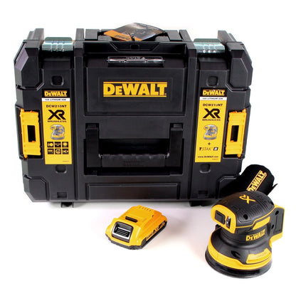 DeWalt DCW 210 NT Akku Exzenterschleifer Brushless 18V 12.000U/min 125 mm + 1x Akku 2,0 Ah in TSTAK - ohne Ladegerät - Toolbrothers