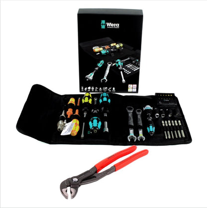 All-IN Sanitär Set Wera Kompakt SH1 + KNIPEX Zange Cobra ( 05135927001 + 8701250 ) - Toolbrothers