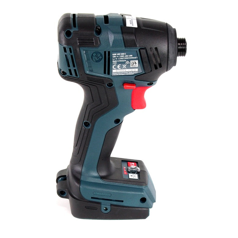 Bosch GDR 18V-200 C Akku Drehschlagschrauber 1/4" 18V 200Nm + 1x Akku 6,0Ah + Connect Modul in L-Boxx - ohne Ladegerät - Toolbrothers