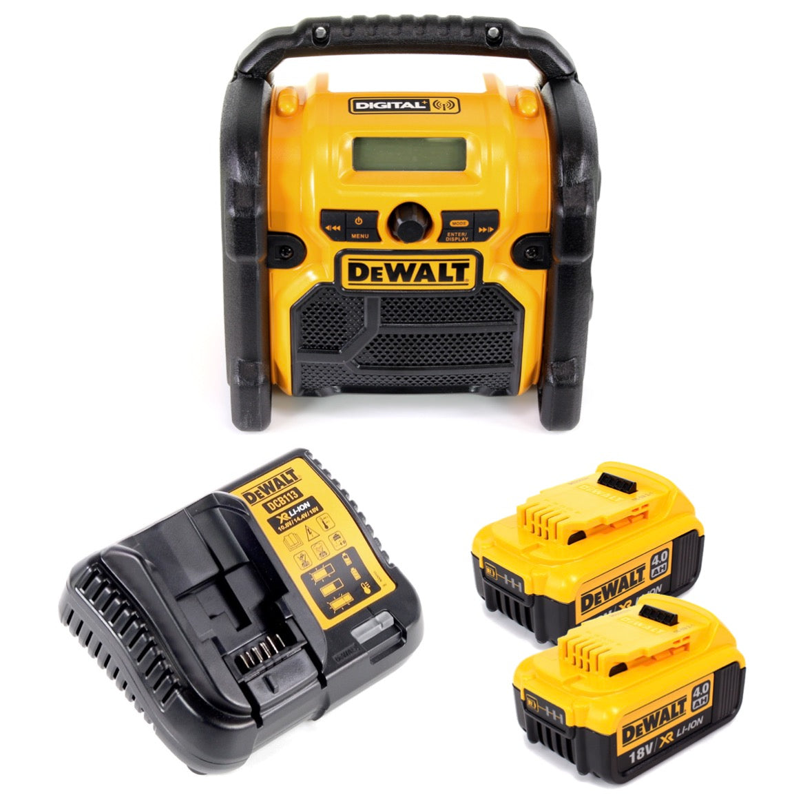 DeWalt DCR 020 M2 Akku Baustellenradio DAB+ + 2x Akku 4,0Ah + Ladegerät - Toolbrothers