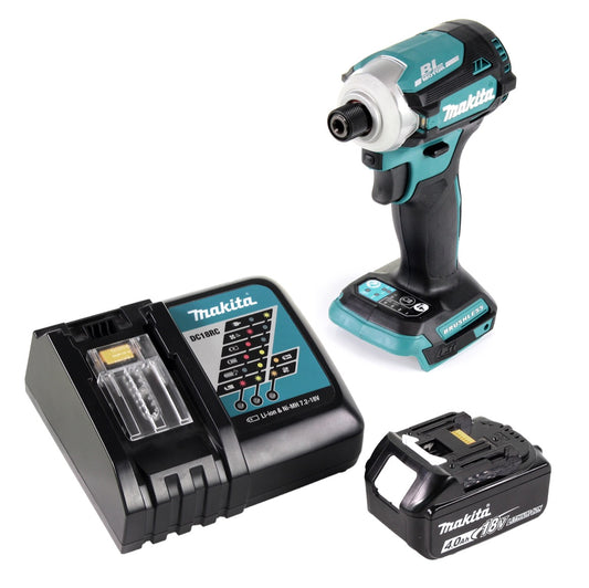 Makita DTD 171 RM1 Akku Schlagschrauber 18 V 180 Nm 1/4" Brushless + 1x Akku 4,0 Ah + Ladegerät - Toolbrothers