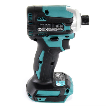 Makita DTD 171 T1 Akku Schlagschrauber 18 V 180 Nm 1/4" Brushless + 1x Akku 5,0 Ah - ohne Ladegerät - Toolbrothers