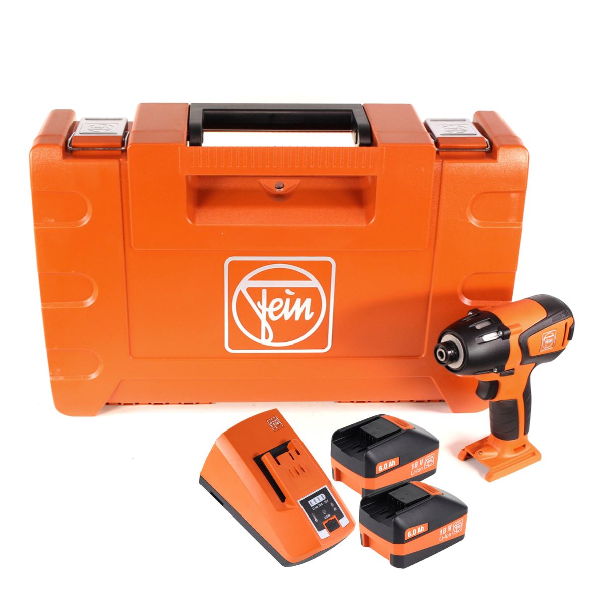 FEIN ASCD 18-200 W4 Akku Schlagschrauber 210 Nm 18V ( 71150764000 ) Set im Koffer mit 2x 6,0 Ah Akku und Lader - Toolbrothers