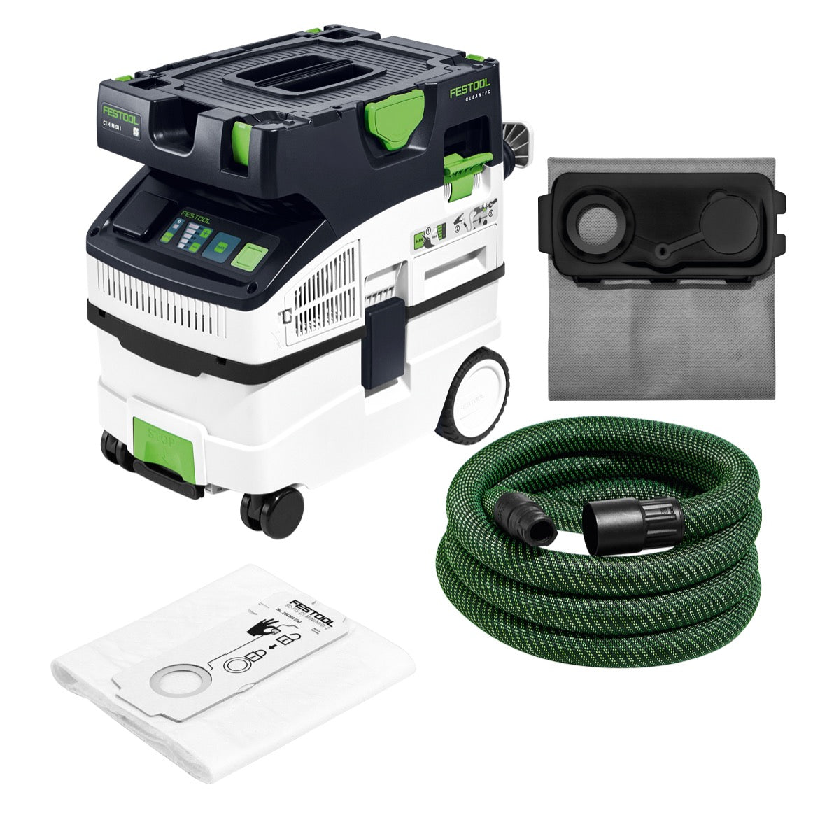 Festool Absaugmobil CTM MIDI I CLEANTEC Sauger ( 574822 ) Staubklasse M + Longlife Filtersack - Toolbrothers