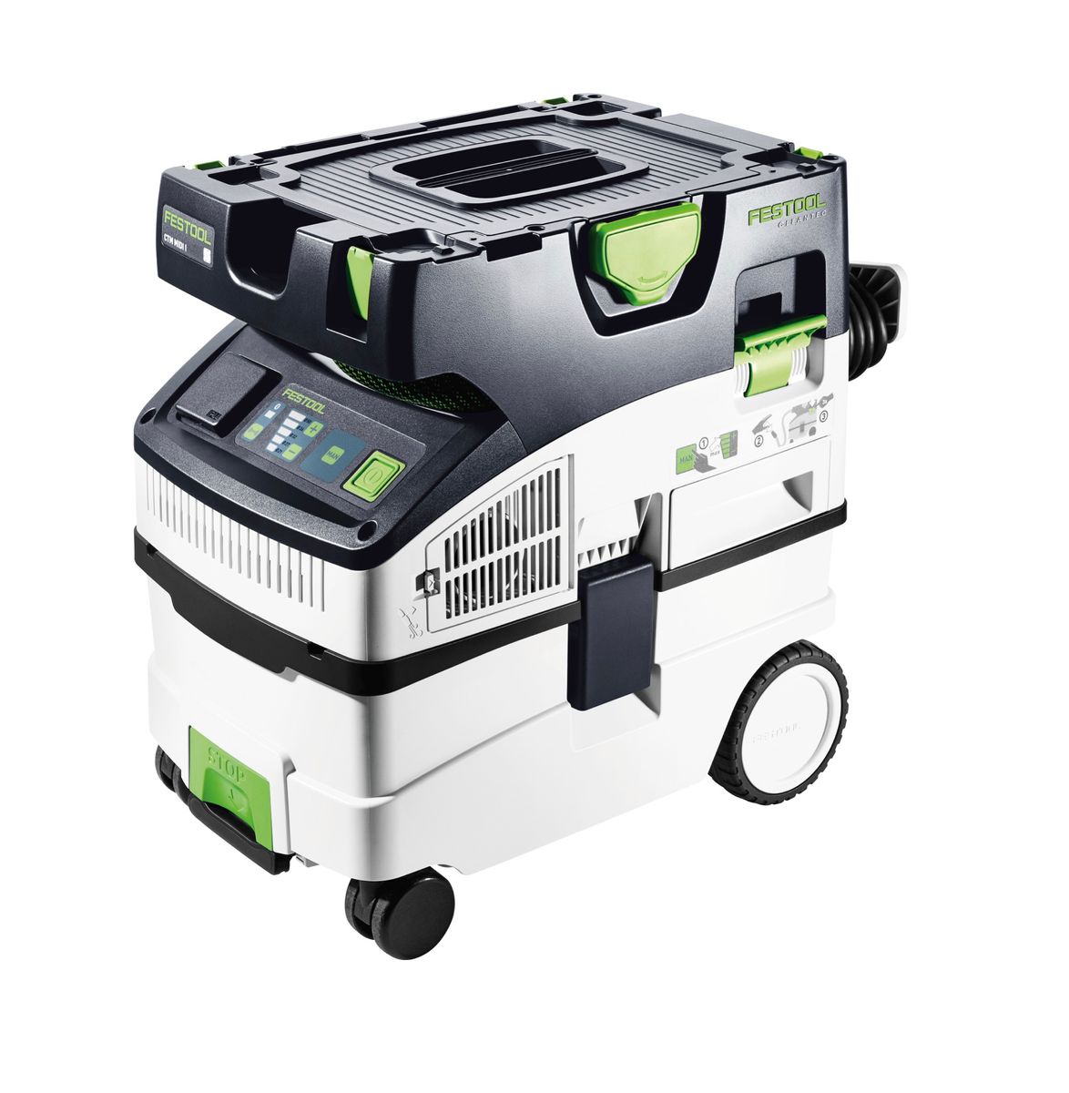 Festool CTM MIDI I CLEANTEC Absaugmobil ( 574822 ) Set mit 1x Nassfilter, 5x Filtersack und Bau Reinigungsset - Toolbrothers