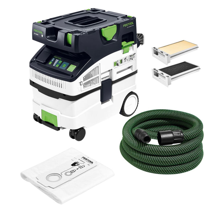 Festool CTM MIDI I CLEANTEC Absaugmobil ( 574822 ) Set mit 1x Hauptfilter, 1x Nassfilter und 5x Filtersack - Toolbrothers