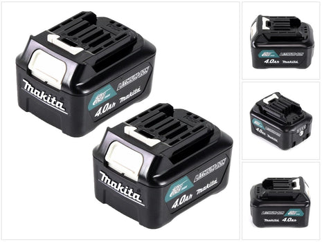 Makita Akku Power Set Li 12V mit 2x BL1041B Akku 4,0Ah ( 2x 197406-2 ) - Nachfolger von BL1040B - Toolbrothers