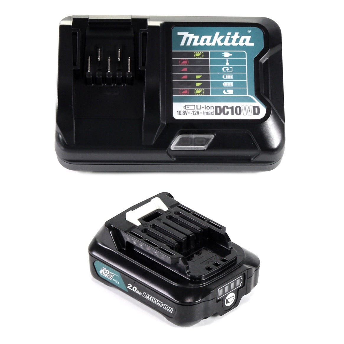 Makita Power Source Kit 12V mit 1x BL1021B Akku 2,0Ah + DC10WD Ladegerät - Toolbrothers