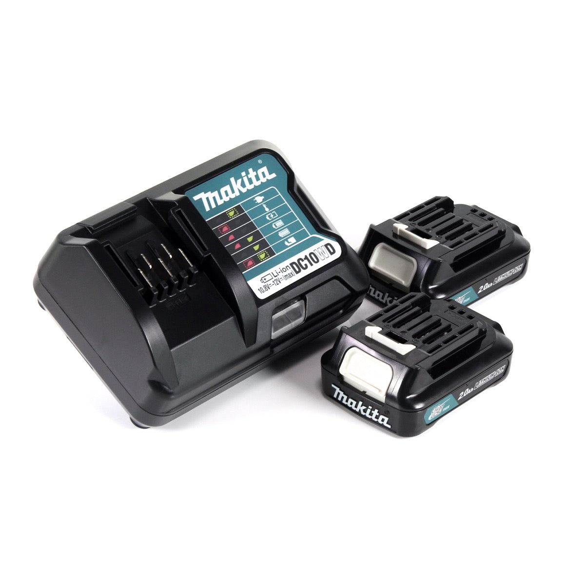 Makita Power Source Kit 12V mit 2x BL1021B Akku 2,0Ah + DC10WD Ladegerät - Toolbrothers