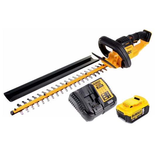 DeWalt DCM 563 P1 Akku Heckenschere 18V 55,8cm + 1x 5,0Ah Akku + Ladegerät