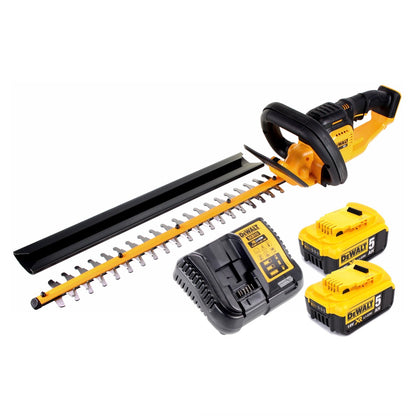 DeWalt DCM 563 P2 Akku Heckenschere 18V 55,8cm + 2x 5,0Ah Akku + Ladegerät - Toolbrothers