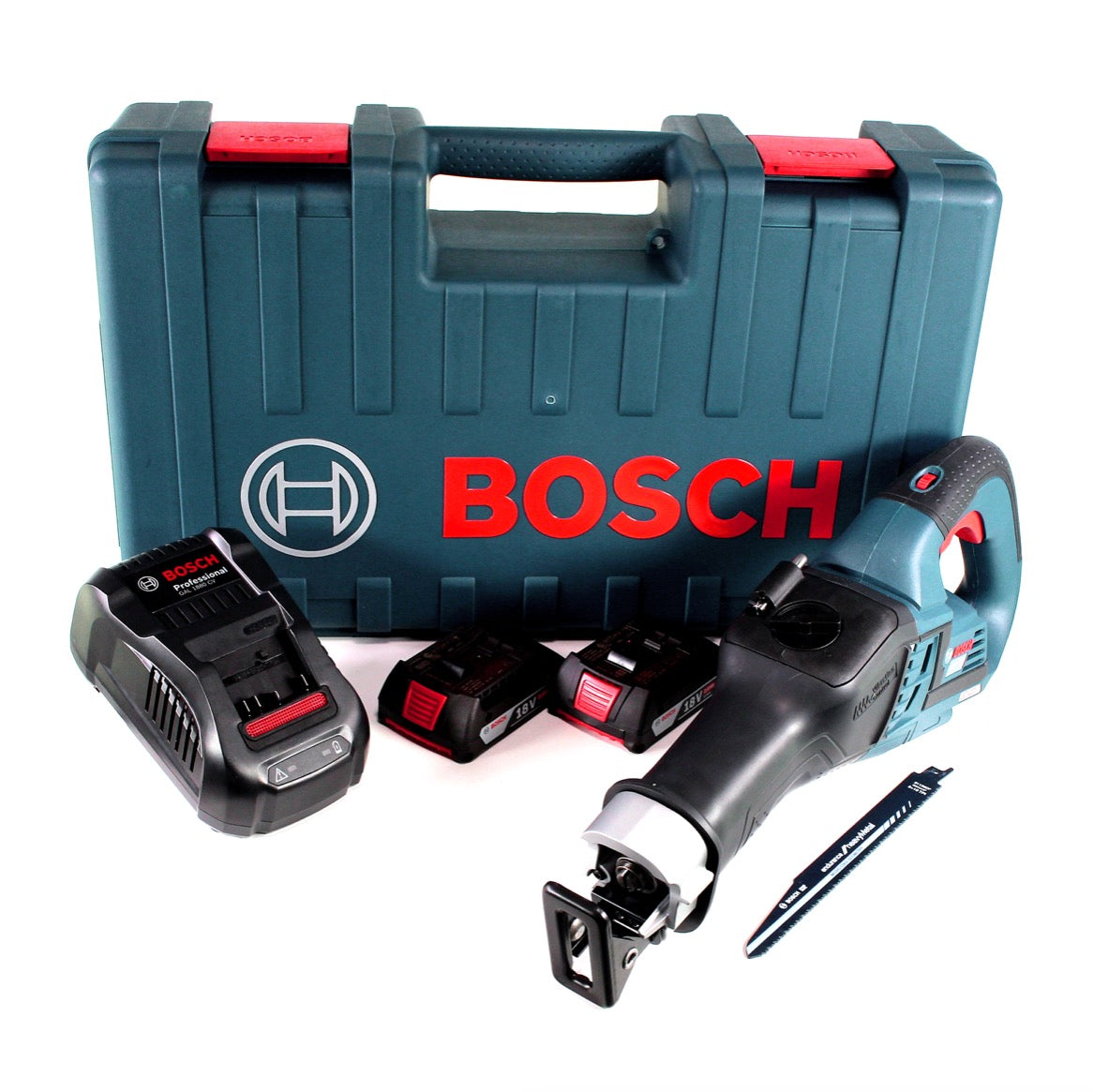 Bosch GSA 18V-32 Akku Reciprosäge 18V Säbelsäge Brushless im Handwerkerkoffer + 2x 2,0Ah Akku + Ladegerät - Toolbrothers