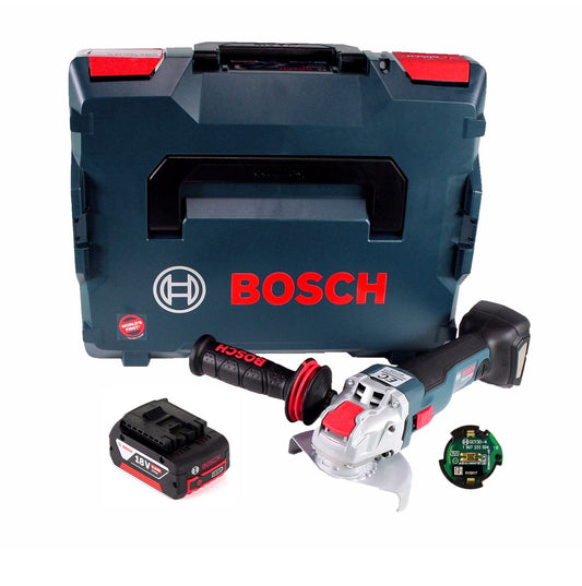 Bosch GWX 18V-10 C Akku Winkelschleifer 18V 125mm brushless X-LOCK + 1x Akku 6,0Ah + Connectivity Modul + L-BOXX - ohne Ladegerät - Toolbrothers