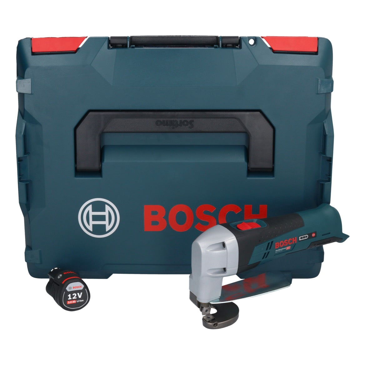 Bosch GSC 12V-13 Professional Akku Blechschere 12 V + 1x Akku 3,0 Ah + L-Boxx - ohne Ladegerät - Toolbrothers