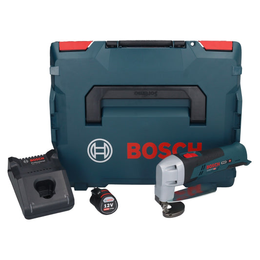 Bosch GSC 12V-13 Professional Akku Blechschere 12 V + 1x Akku 3,0 Ah + Ladegerät + L-Boxx - Toolbrothers