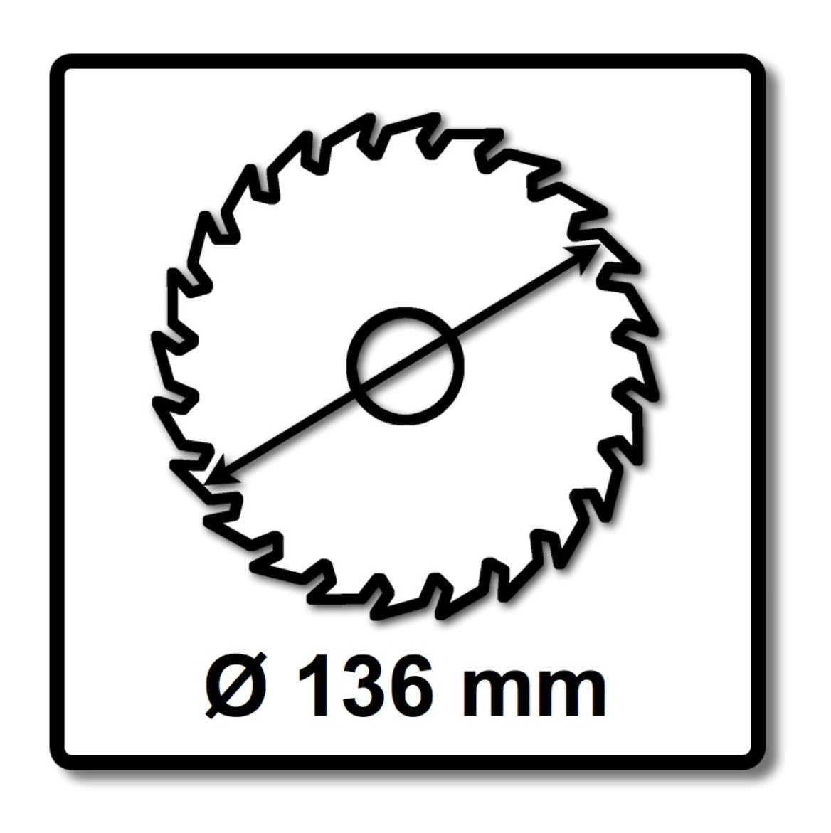 Bosch Kreissägeblatt Standard for Wood 136 x 1,5 x 20 mm 24 Zähne ( 2608837668 ) - Toolbrothers