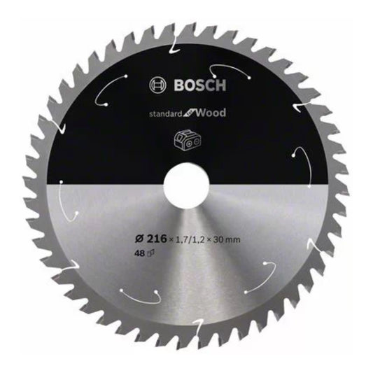 Bosch Kreissägeblatt Standard for Wood 216 x 1,7 x 30 mm 48 Zähne ( 2608837723 ) - Toolbrothers