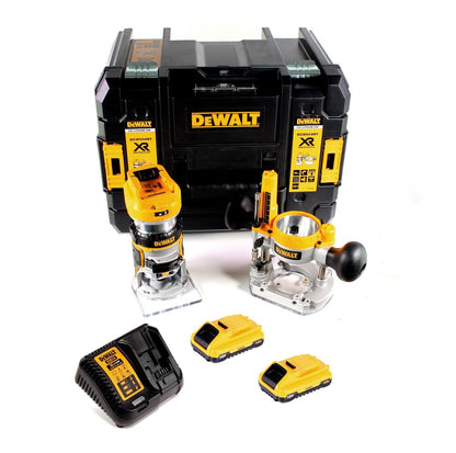 DeWalt DCW 604 L2 Akku Kombifräse 18V 55mm + 2x Akkus 3,0 Ah  + 1x Schnellladegerät in TSTAK - Toolbrothers