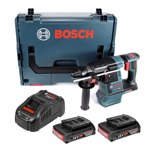 Bosch GBH 18V-26 Akku Bohrhammer 18V 2,6J brushless SDS plus + 2x Akku 2,0Ah + Ladegerät + L-Boxx - Toolbrothers