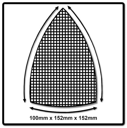 Mirka ABRANET Delta Schleifblätter Grip 100x152x152mm P80 50 Stk. ( 5421905080 ) - Toolbrothers