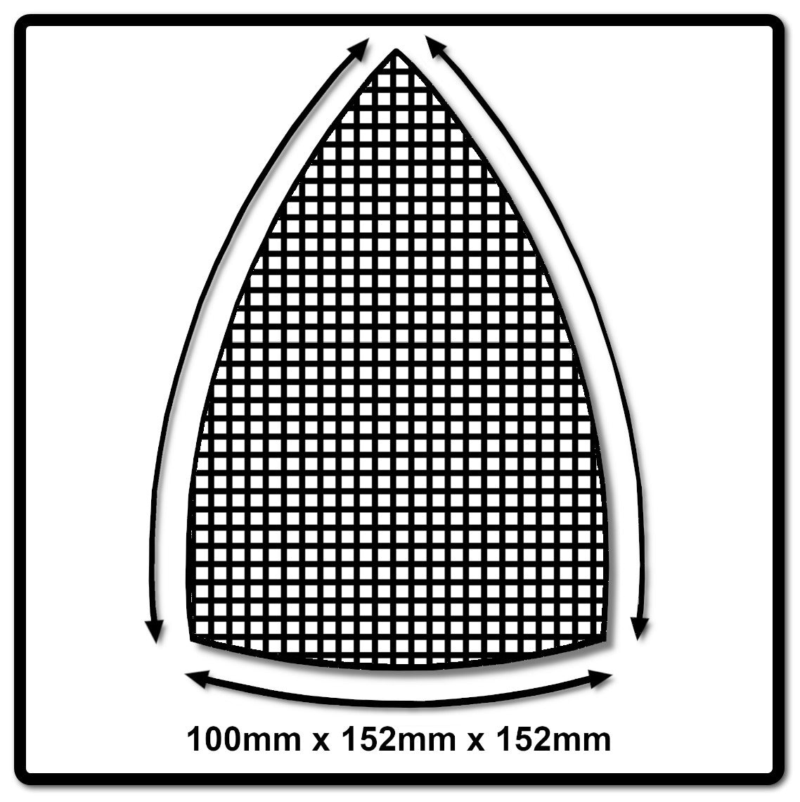 Mirka ABRANET Delta Schleifblätter Grip 100x152x152mm P120 50 Stk. ( 5421905012 ) - Toolbrothers