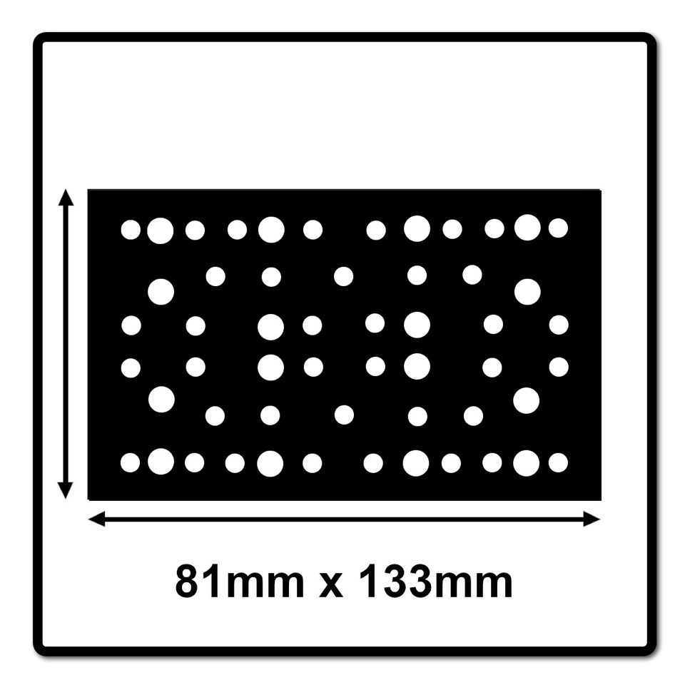 Mirka Schutzauflage 81x133mm Grip 54 Loch, 5 Stk. ( 8299502011 ) - Toolbrothers