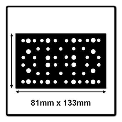 Mirka Schutzauflage 81x133mm Grip 54 Loch, 5 Stk. ( 8299502011 ) - Toolbrothers