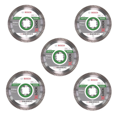 Bosch Diamant Trennscheiben X-LOCK 125 x 22,23mm Best for Ceramic ( 5x 2608615132 ) - Toolbrothers